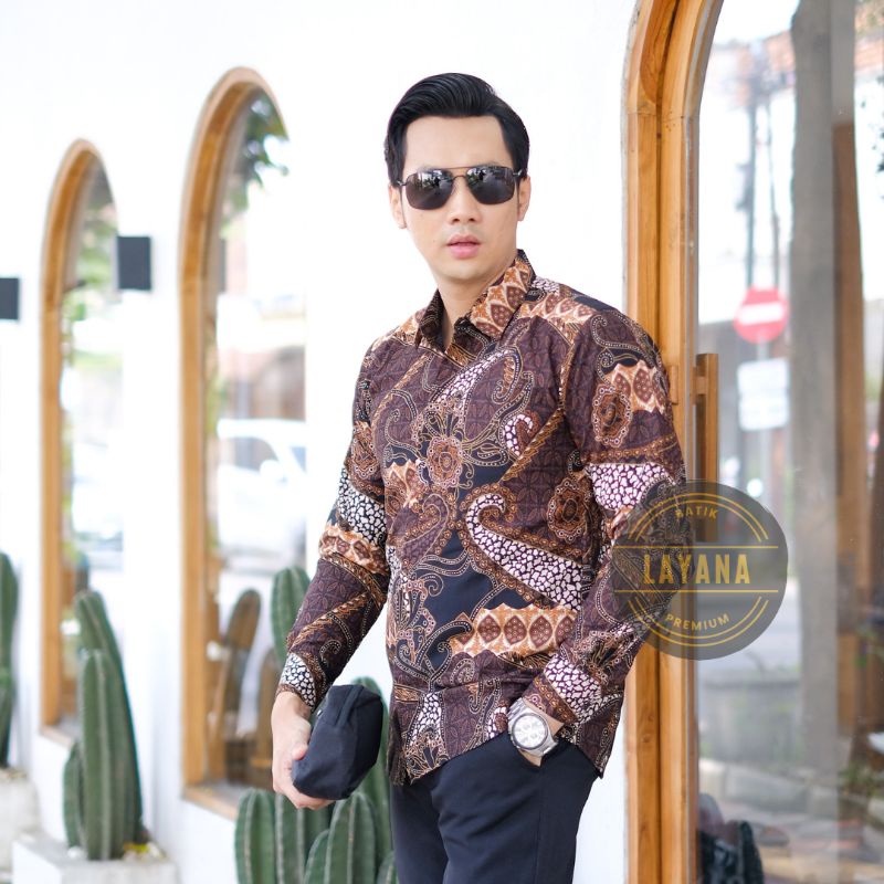 Kemeja Batik Motif Kaki Gurita Slimfit Premium Lapis Puring Erro