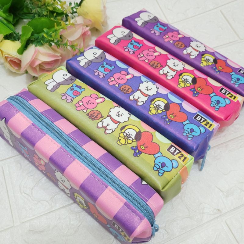 

Tempat Pensil Karakter bt21 kotak pensil Alat Tulis