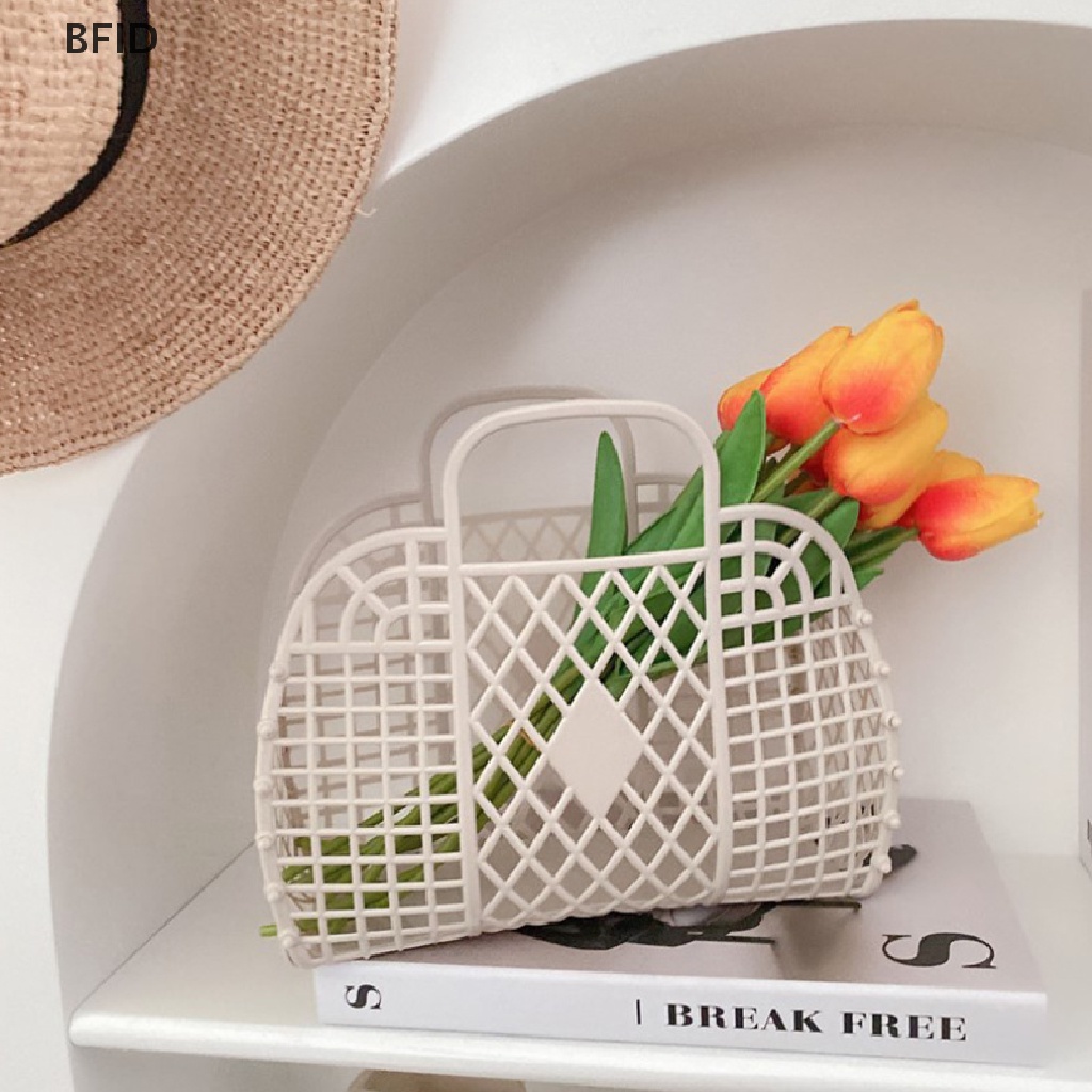 [BFID] Keranjang Shower Dapat Dilepas Keranjang Mandi Plastik Bathroom Hollow Wash Storage Basket [ID]