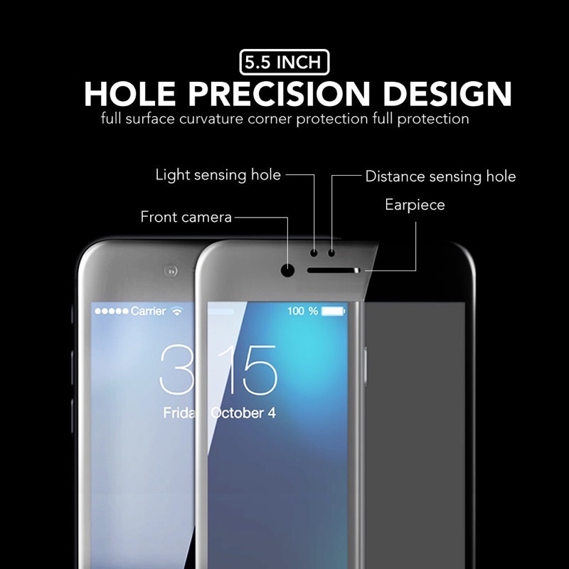 Tempered Glass Anti SPY iPhone 6 6Plus 7 8 7Plus 8Plus X XR XS MAX 11 PRO MAX Plus Full Screen 9D