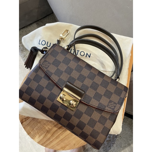 PRELOVED LOUIS VUITTON  LV CROISETTE IN DAMIER EBENE