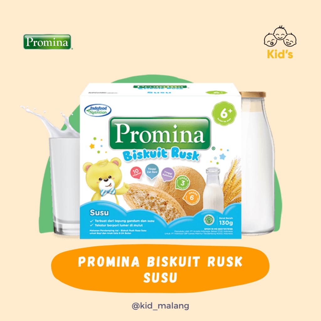 

PROMINA BISKUIT RUSK SUSU NEW 130GR