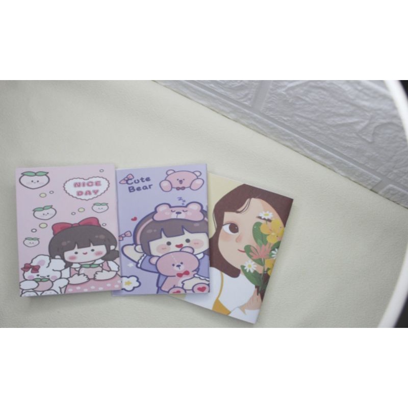 

notes karakter 3pcs / buku catatan kecil / notebook murah