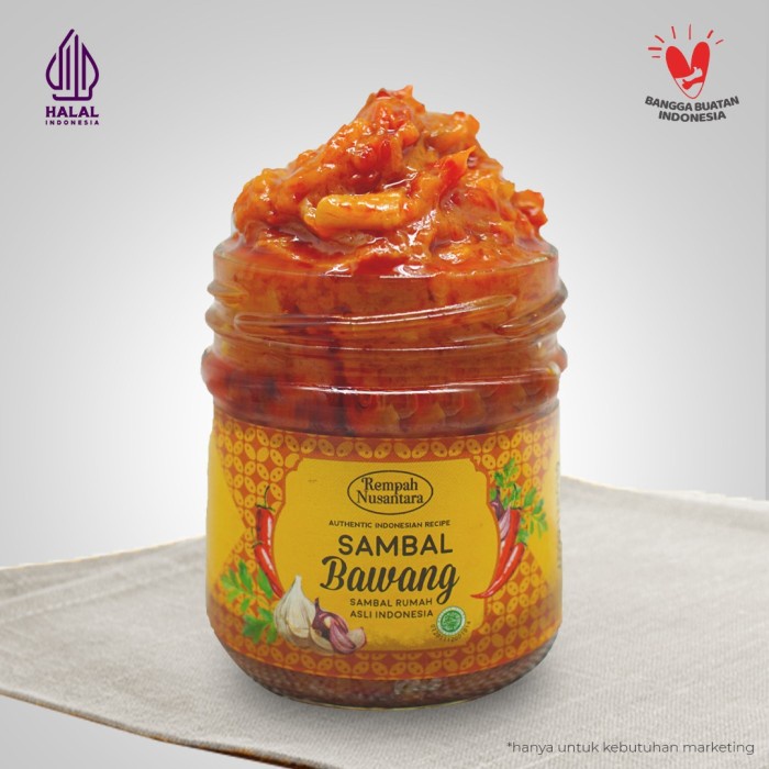

Terlaris ✨ - REMPAH NUSANTARA SAMBAL BAWANG 120 GRAM 2.1.23