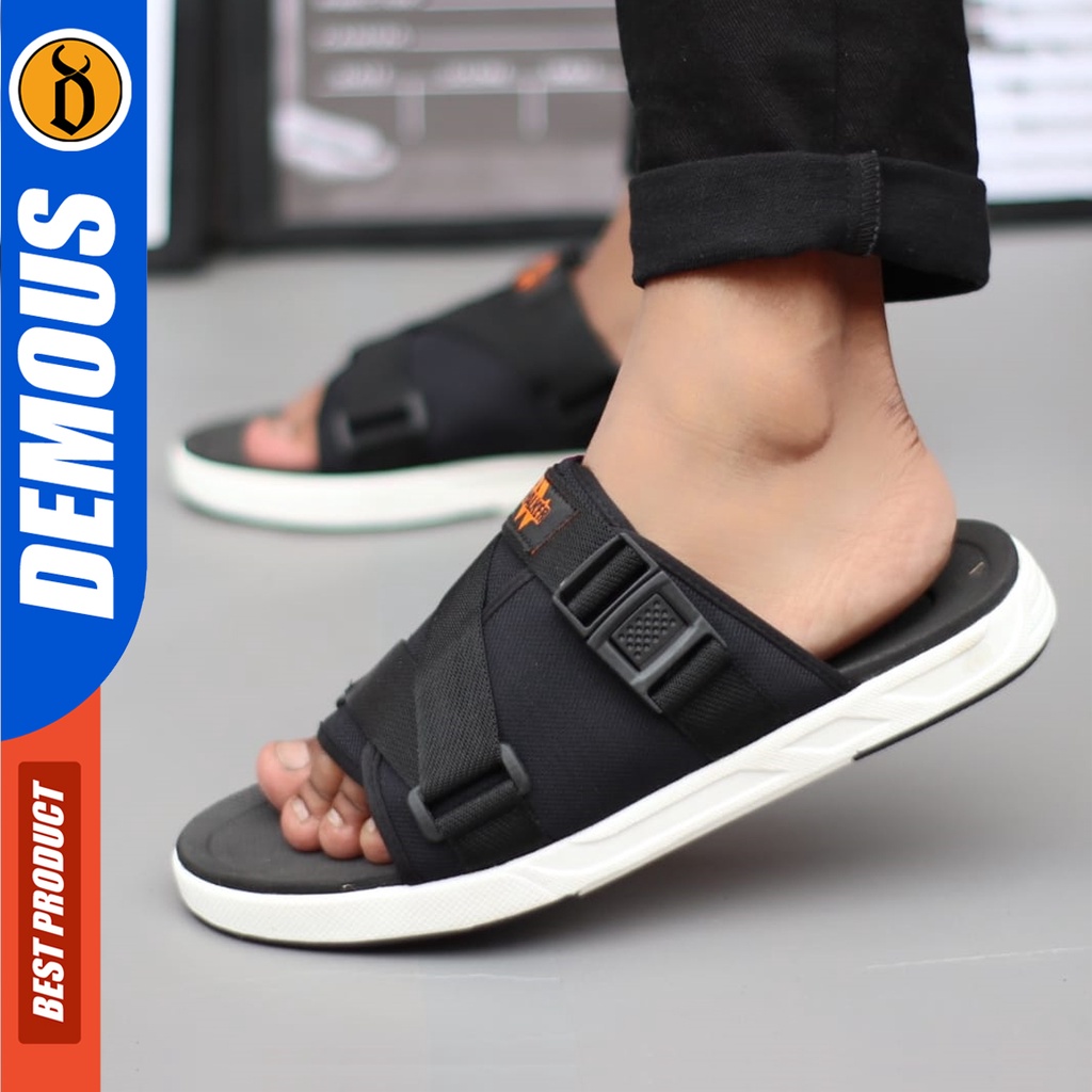 DEMOUS Durant - Sendal Slide Pria Sandal Casual Distro