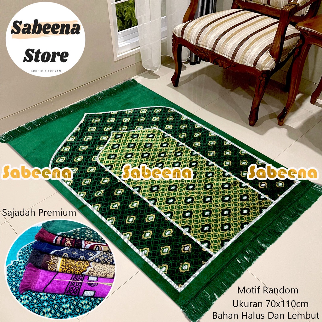 SajadahTurkey Super Premium Ukuran Dewasa 70 cm x 110 cm Perlengkapan Shalat