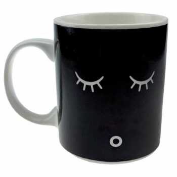 Color Changing Magic Mug  Bunglon Cangkir Sensitif Suhu  Panas Dingin Motif Smile Face / Gelas Ajaib Berubah Warna Kena Air Panas Dingin / Cangkir Gelas Kopi Teh Keramik Aesthetic Marble / Gelas Souvenir Hadiah Kado Wedding Pernikahan Ulang Tahun Wisuda