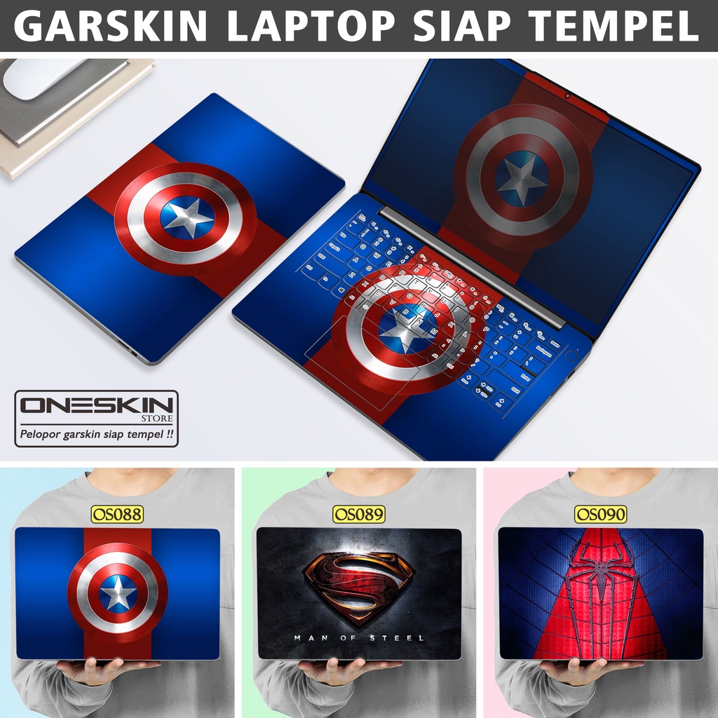 Garskin Sticker Laptop Protector Macbook Full Body Bottom Bezel Palmrest Skin Superman Man of Steel