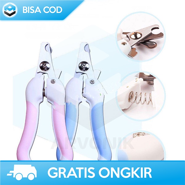 GUNTING KUKU HEWAN PELIHARAAN ALAT PERAWATAN KUKU KUCING STAINLESS 5X