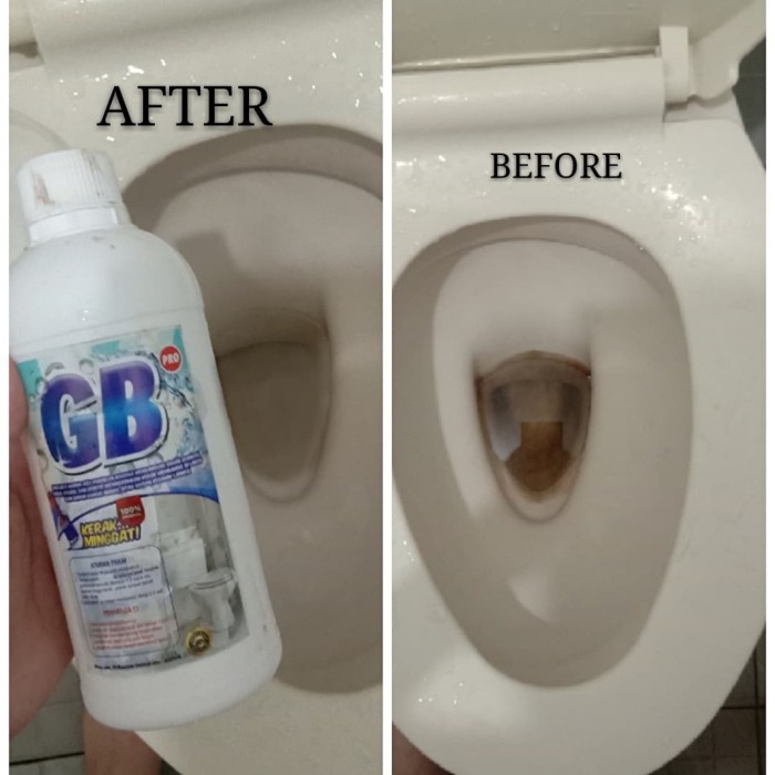 GB PRO 1L ORIGINAL Pembersih Kerak Keramik Porselen Porselin Pembersih Kerak Toilet Membandel Glibers Gilbers 1 Liter