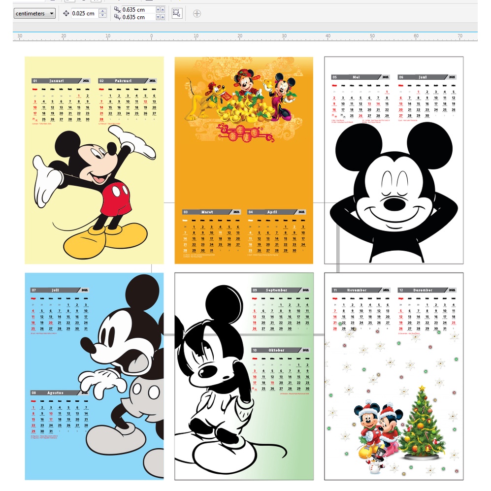 

Kalender MEJA 2024 MICKEY MIKI DISNEY Calendar Cartoon bisa custom desain bebas