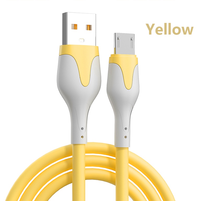 1m/2m 3A Pengisian Cepat Kabel USB Silikon Lembut Tipe C Kabel Untuk Telepon Kabel Data Cord Charger Kabel USB Telepon