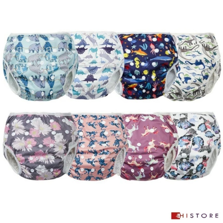 Popok Renang Bayi Reusable Aneka Motif - Swimming Diaper Premium Cuci Ulang