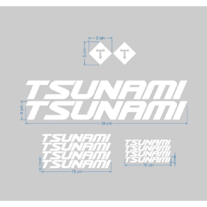 Stiker Sepeda Tsunami Sunami