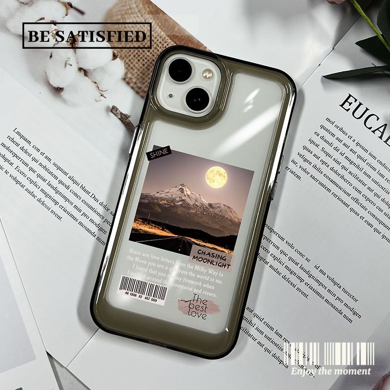IPHONE Casing Ponsel Lembut Lucu Kompatibel Untuk Iphone14 11 13 12 Pro XS Max X XR 7 8 6S Plus Silcone Casing Shockproof Transparan TPU Cover