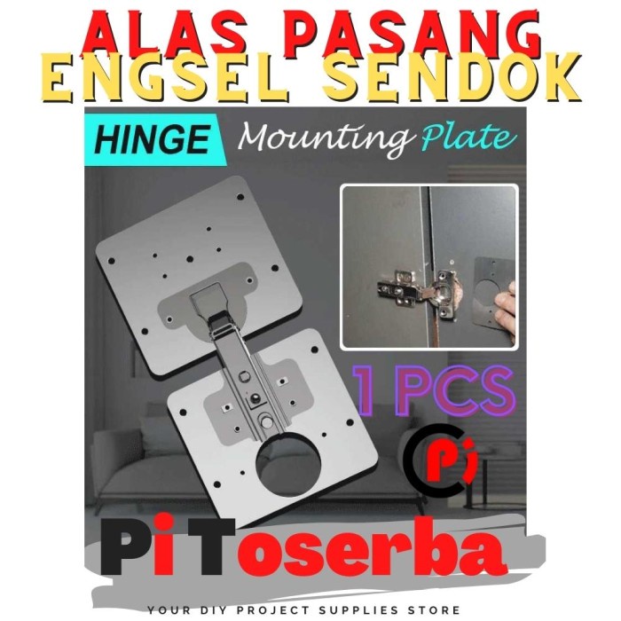 Plate Alas Engsel Sendok Pintu Repair Cabinet Furniture Drawer Door