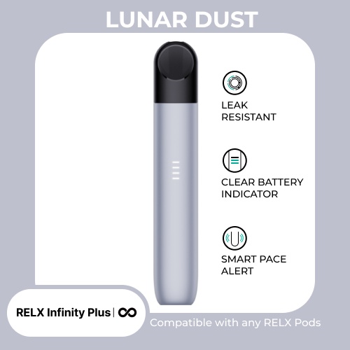 RELX Infinity Plus Device - Lunar Dust (Silver)