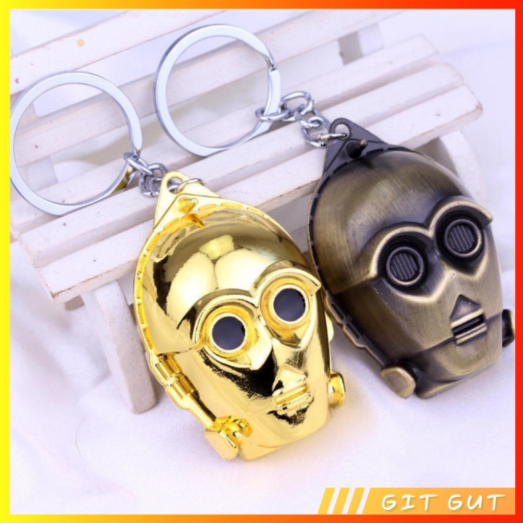 Keychain Gantungan Kunci Star Wars 3CPO Head