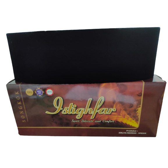 OBRAL Peci Songkok Kopiah Hitam Polos ISTIGHFAR AC Tinggi 9,