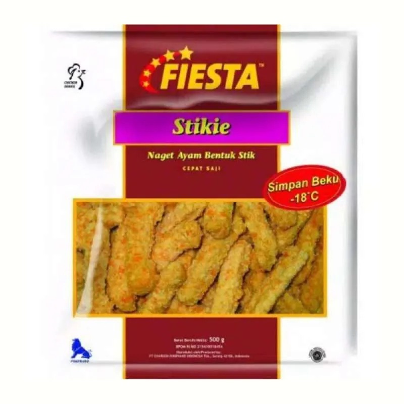 

FIESTA STIKIE CHICKEN NUGGET/NAGET AYAM BENTUK STIK 500gr