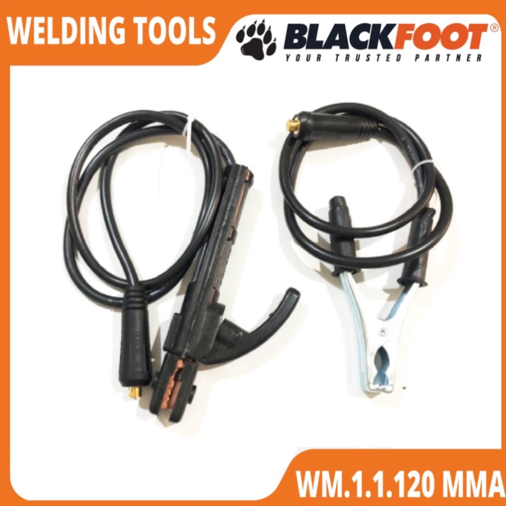 Blackfoot Mesin Las Listrik Travo Las Welding Inverter 350 watt IGBT MMA 120 A Hitam Murah Original