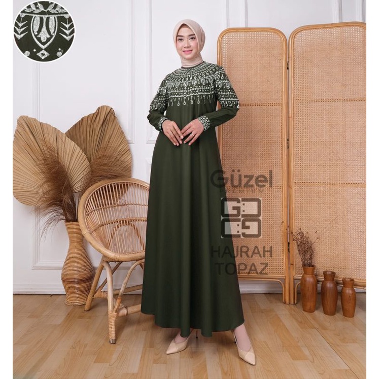 DRESS WANITA MADINA HAJRAH Topaz / Dress Muslim Wanita Terbaru