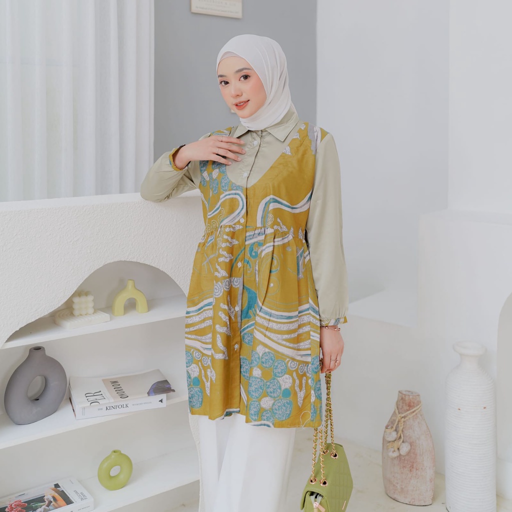 Baju Wanita Atasan Batik Blus Wanita Best Seller Hot Item