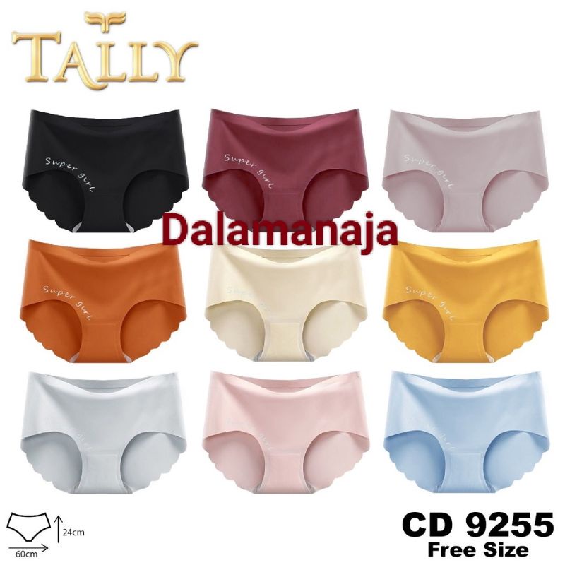 TALLY Celana dalam wanita Seamless 9255 free fit to L-XL Tanpa Jahitan