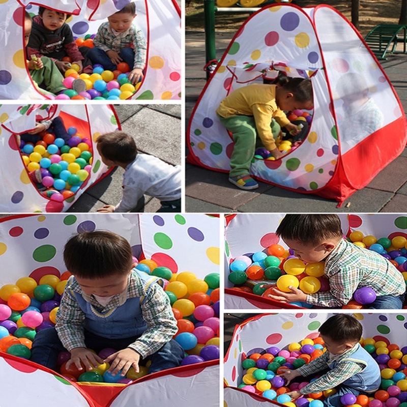 Mary 50pcs Multicolor Mainan Anak Bayi Bulat Plastik Lembut Ocean 5.5CM