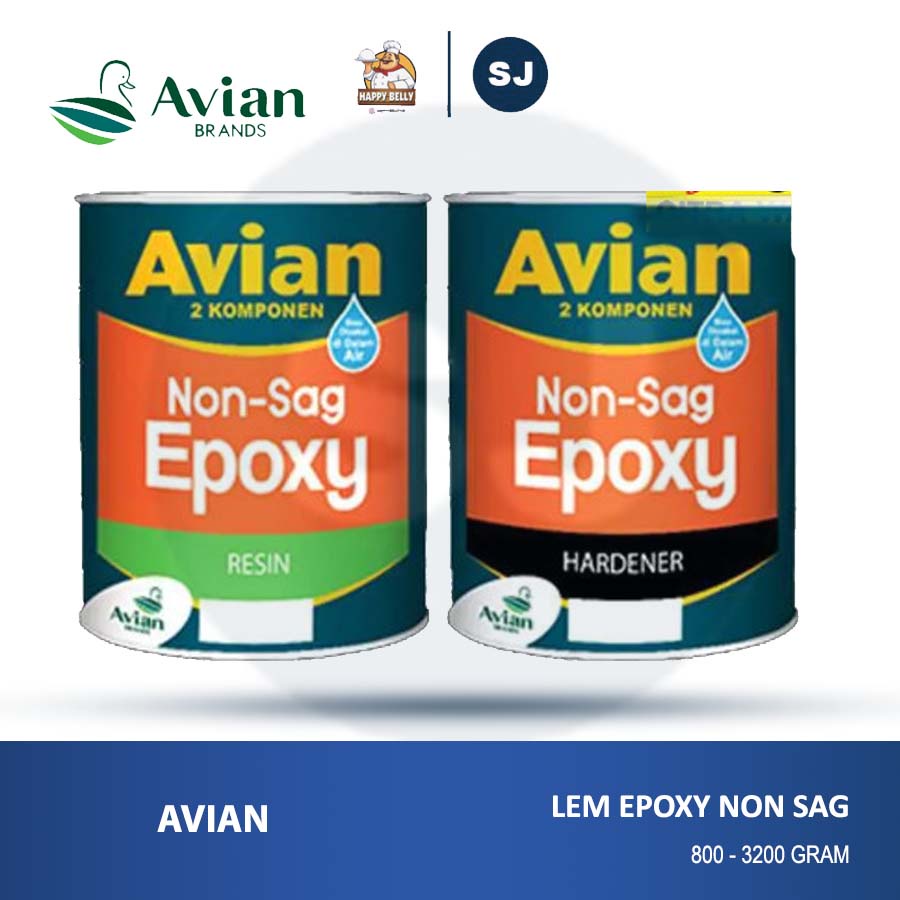 Lem Epoxy Avian Non-Sag 800gr Kayu Kapal Besi Lem Sebaguna Area Basah