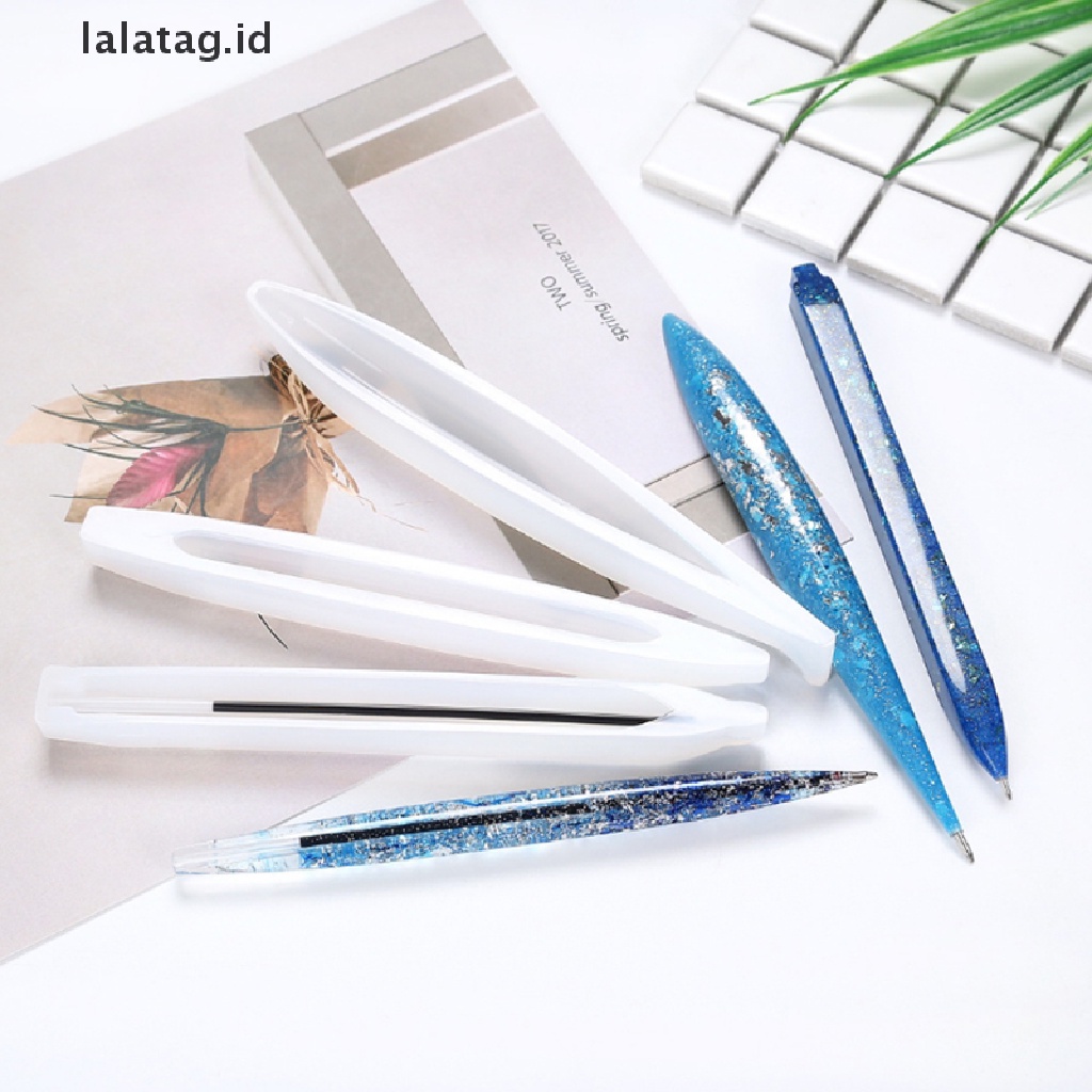 [lalatag] Pen Uv Resin Epoxy Silicone Mold DIY Ballpoint Pen Case Membuat Isi Ulang Alat [ID]