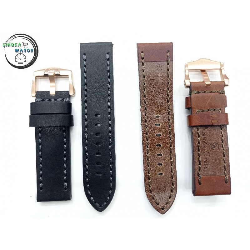 TALI KULIT JAM TANGAN PRIA AC ALEXANDRE CHRISTIE TERBARU NEW ORIGINAL GENUINE LEATHER PREMIUM ORI