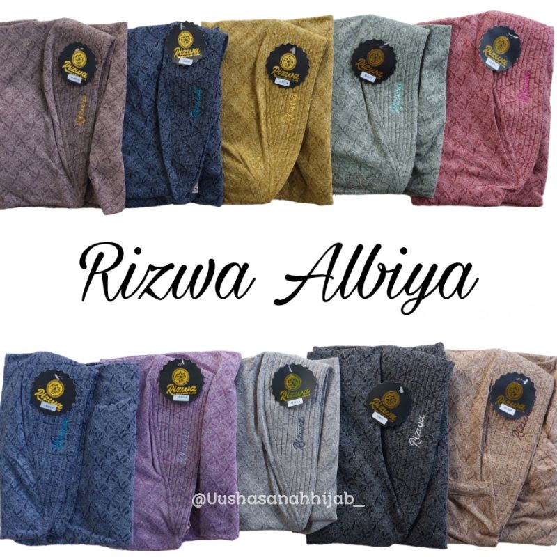 [ Rizwa Hijab ] ALBIYA••hijab pet motif ••hijab instan jersey modaci