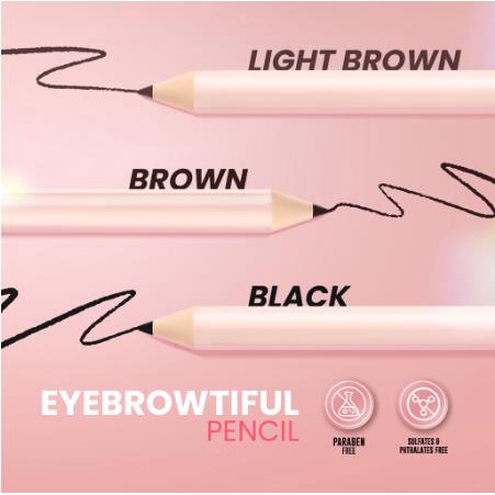 ^ KYRA ^ Hanasui Pensil Alis Eyebrow Eyebrowtiful Pencil 3 in 1 Benefit Perfectly Shaped Brow