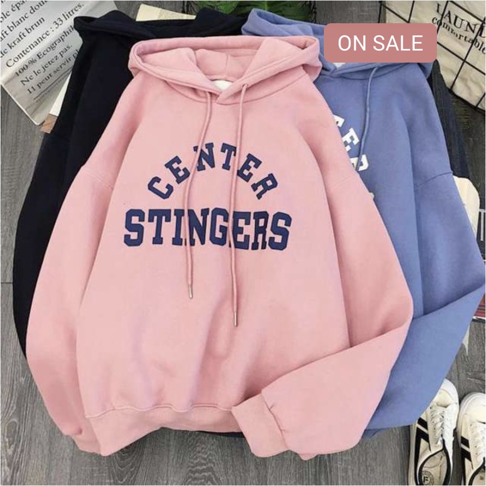 CENTER STINGER Sweater Hoodie Trendy II CENTER STINGER Jumper Hoodie II Sweter Oblong Topi Sz M - XL Anak &amp; Dewasa ( Pria &amp; Wanita )