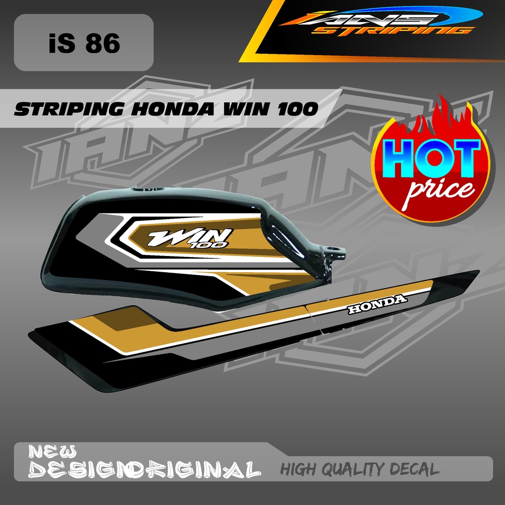 STRIPING WIN100 CUSTOM KONSPE RETRO JAPAN BAHAN HOLOGRAM / NON HOLOGRAM IS86