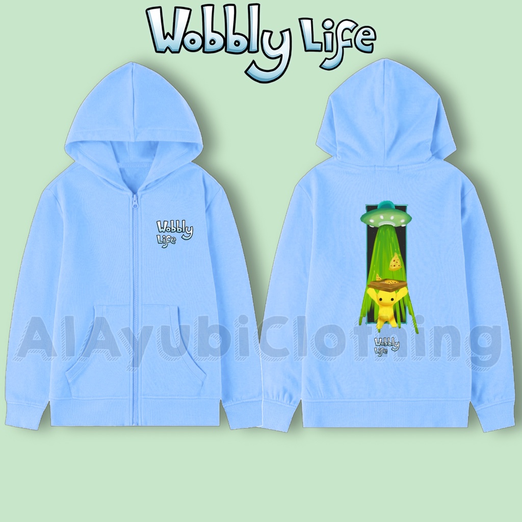 JAKET HOODIE ZIPPER ANAK WOBBLY LIFE GAME