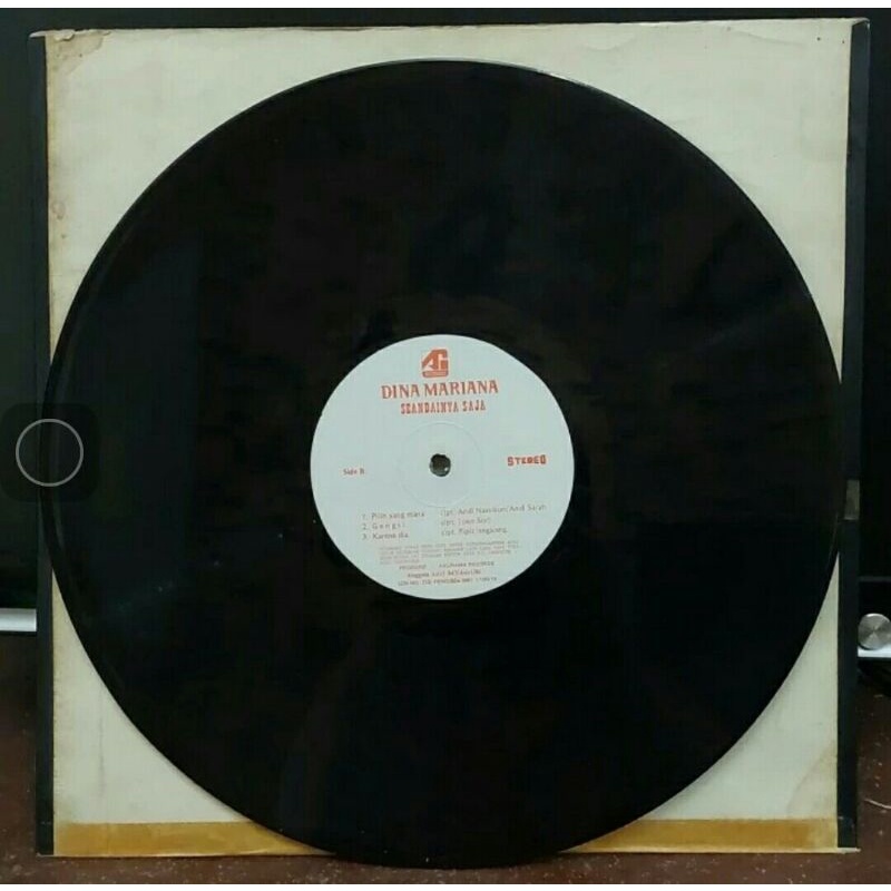 Vinyl Piringan Hitam 12 inch Dina Mariana