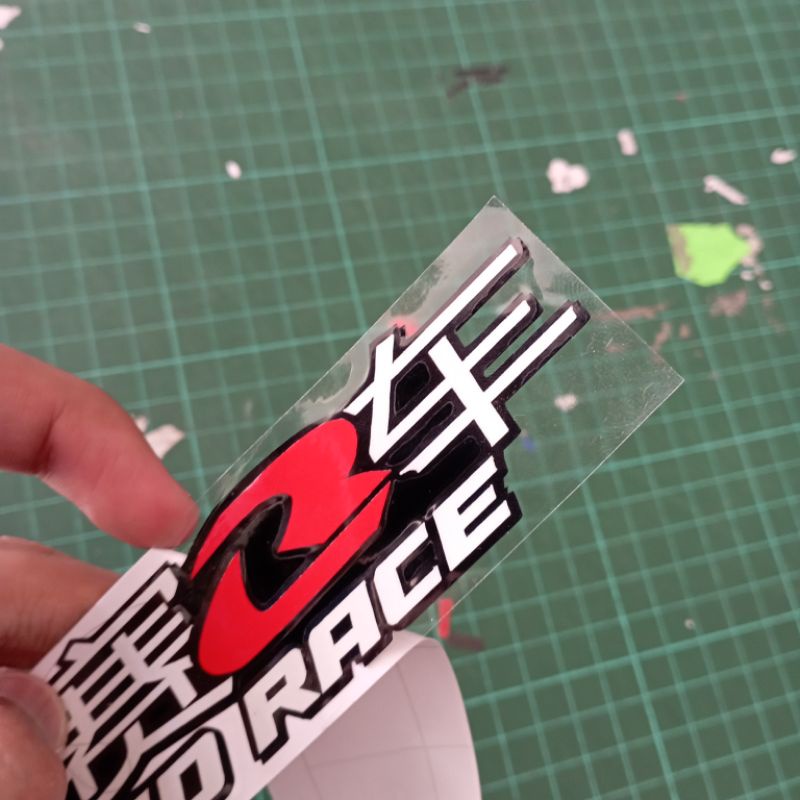 Stiker Cutting Unlimited Racing Kanji