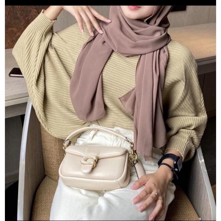 Batwing Sweater Rajut Premium LASPERAL Sweater Jumbo Atasan Blouse Premium terbaru