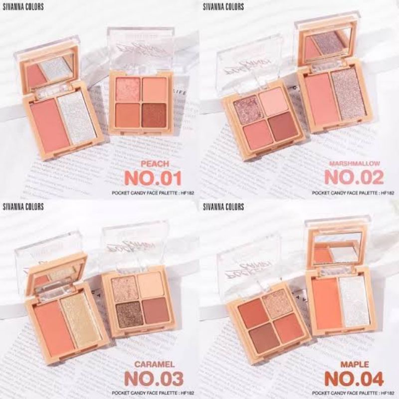 HF182 SIVANNA COLORS POCKET CANDY FACE PALETTE