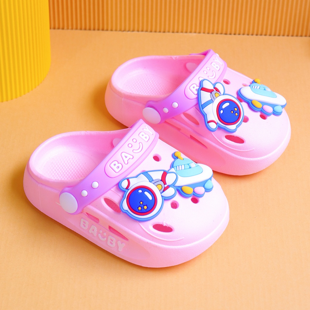 PROMO 10.10 PUNCAK Okaybaby B254 Sendal Sandal Slop Import astronot Anak Laki-laki Perempuan