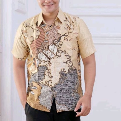 Hem Sutra Premium Hem Batik Sutra Kemeja Batik Semu Sutra Baju Batik Sutra Pria Batik Semi Sutra Pri