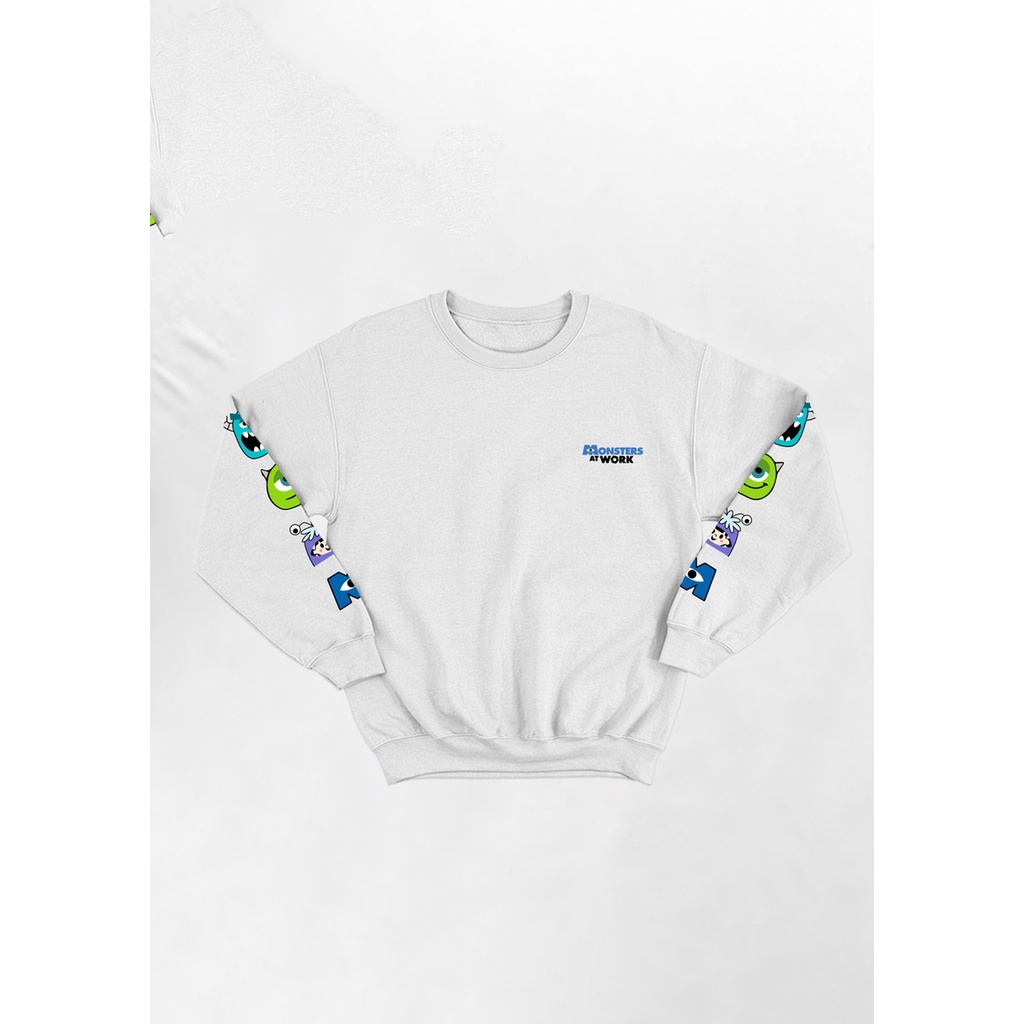 Sweater Oversize Monster  Pria Dan Wanita Fleece Korean Size L - XL - XXL - XXXL