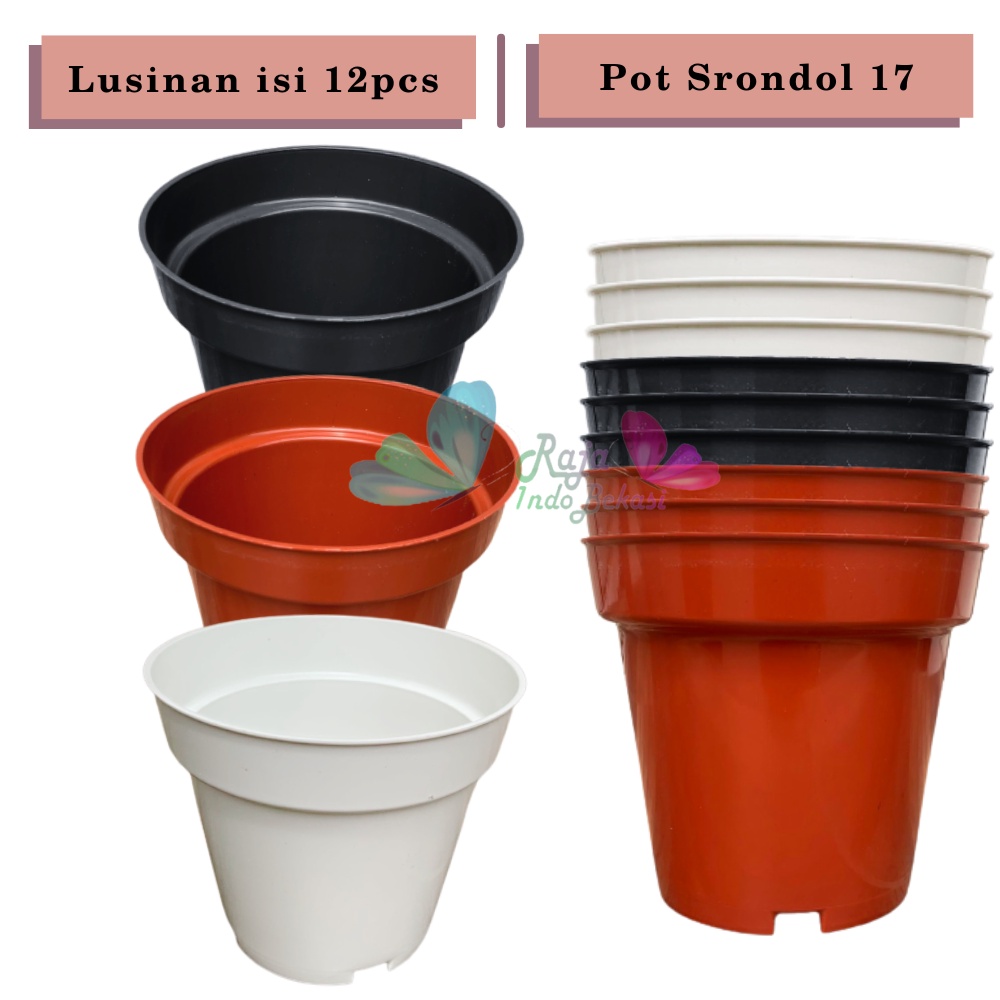 Lusinan Pot Tinggi Srondol 17 Putih Mirip Pot Usa Eiffel Effiel 20 25 Pot Tinggi Tirus 10 15 18 20 30 35 40 50 Cm Plastik Besar Hitam Putih Murah