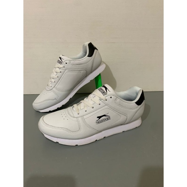 sepatu slazenger classic white black original made in indonesia