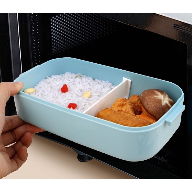 TEMPAT MAKAN ANAK LUNCH BOX SET SINGLE LAYER KOTAK BEKAL MAKAN 800ML BENTO BOX TEMPAT MAKAN ANTI TUMPAH