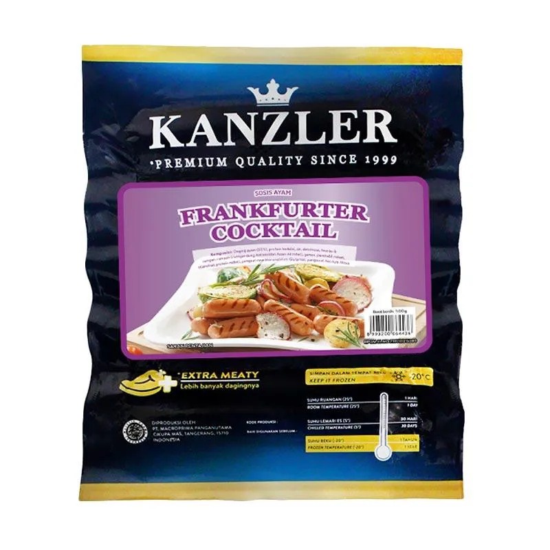 

Kanzler Premium Sosis / Frankfurter Cocktail 500gr