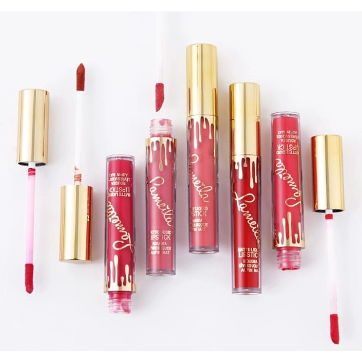 LAMEILA Lipstick Cair 6 Warna Matte Tahan Lama Lip Gloss 763