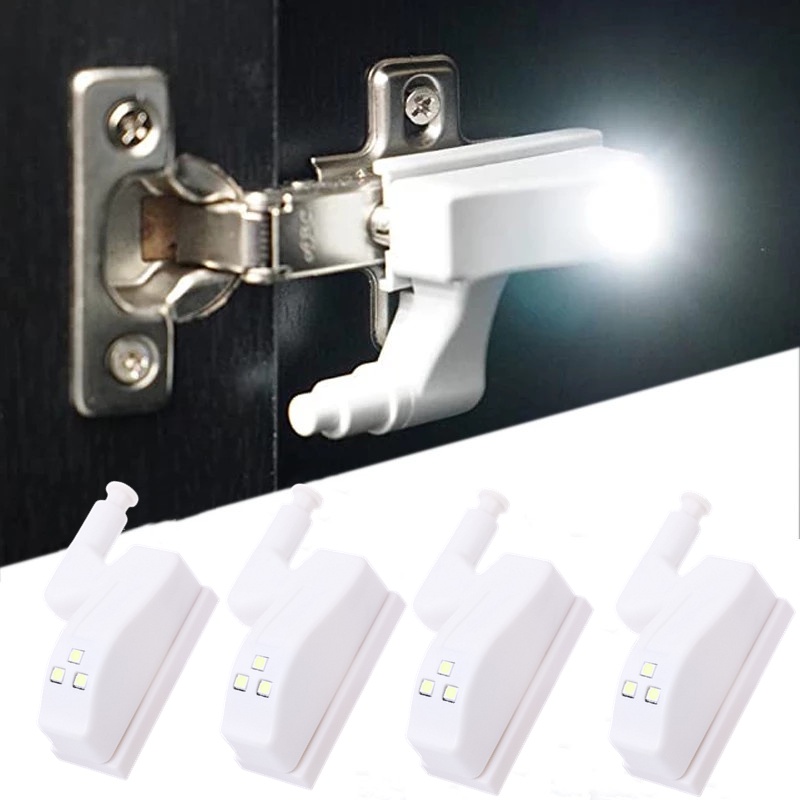 1set LED Smart Induction Cabinet Light Lemari Engsel Dalam Lampu Sensor Lampu Malam Untuk Lemari Pakaian Dapur Kamar Tidur Pencahayaan
